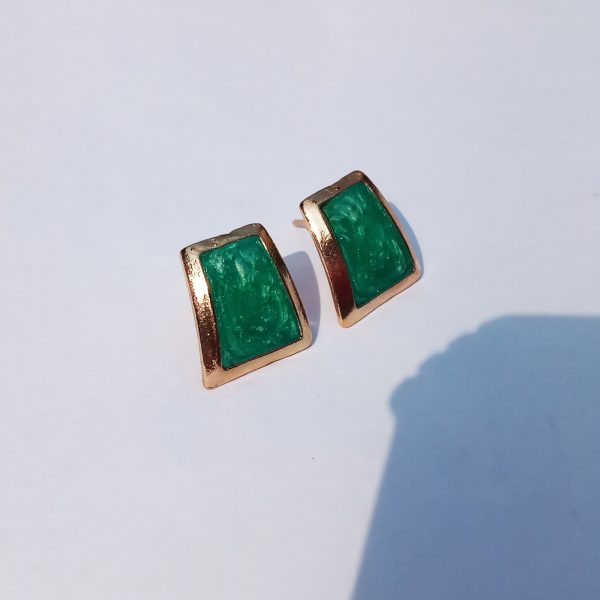 Winci Tangle Earrings Emerald Green