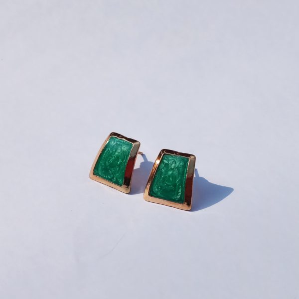 Winci Tangle Earrings Emerald Green