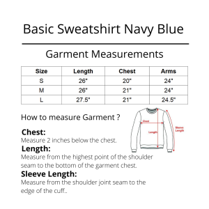 Winci Basic Sweatshirt Navy Blue