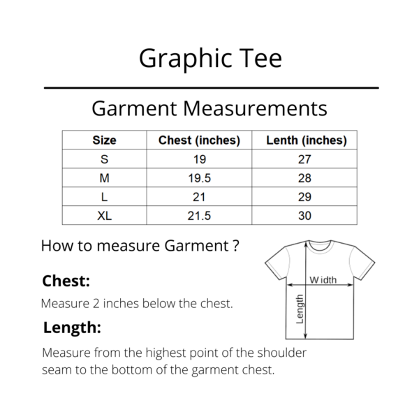 Graphic Tee Size Chart