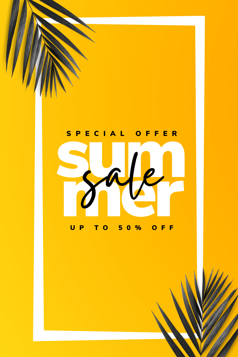 Summer Sale - 50% Off